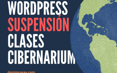 WordPress suspensión clases cibernarium