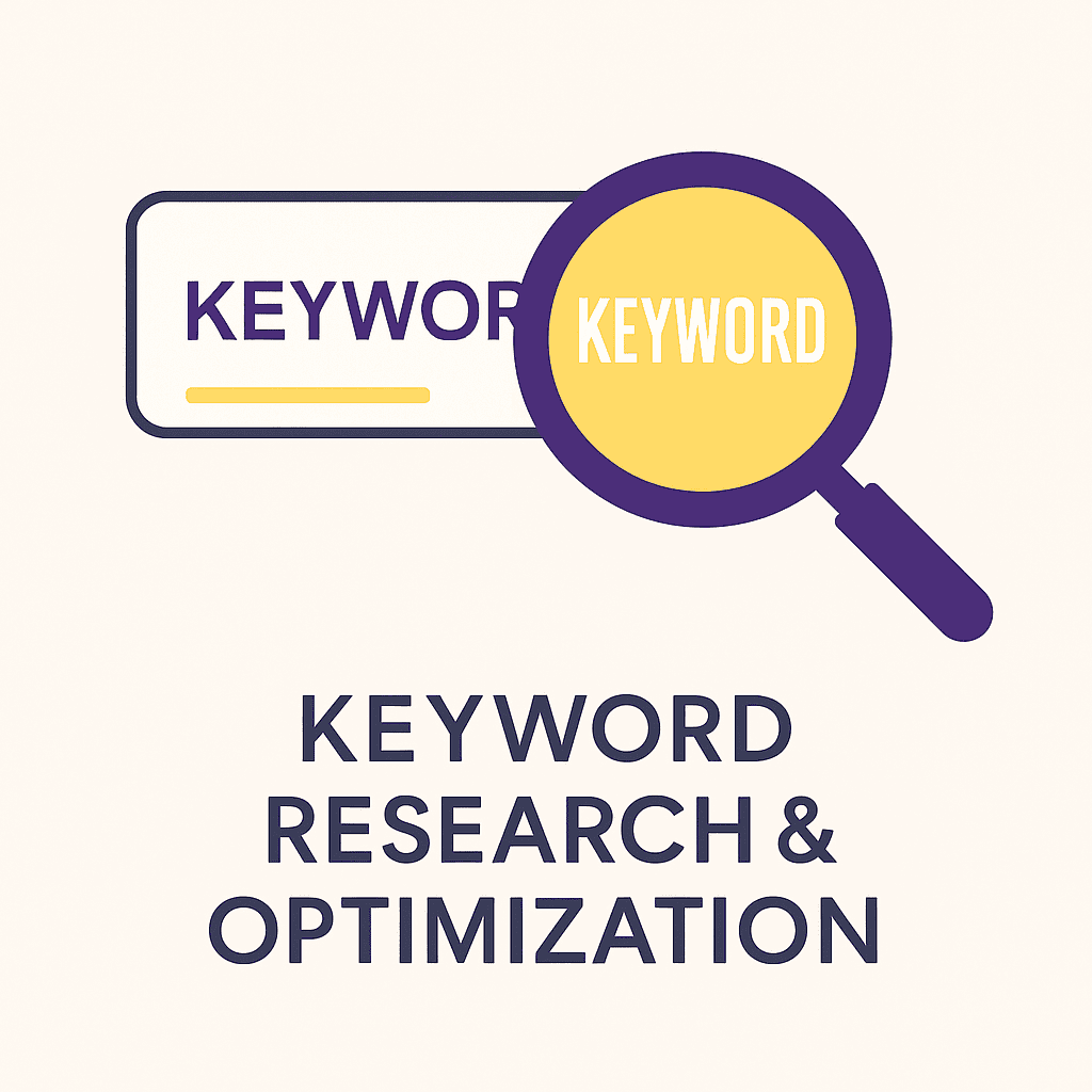 Investigación de palabras clave y optimización SEO curso ia seo danimcasas Investigación de palabras clave y optimización SEO – ilustración simbólica con lupa y barra de búsqueda para el Curso de SEO e Inteligencia Artificial en Barcelona | Dani M. Casas