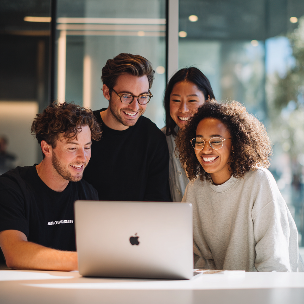 Grupo de profesionales colaborando en proyectos de Vibe Coding y desarrollo de agentes autónomos durante el Máster en Inteligencia Artificial de Daniel M. Casas.