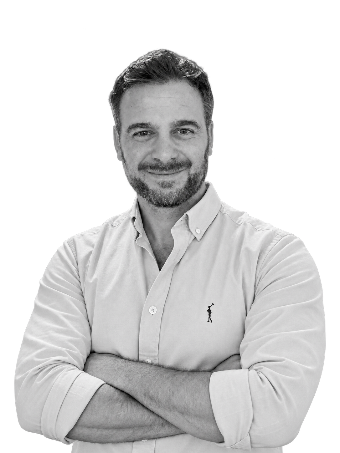Retrato en blanco y negro de Dani M. Casas