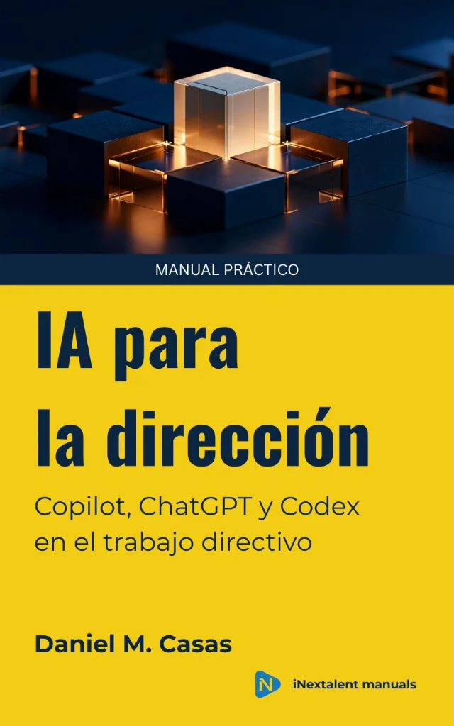 Portada del libro IA para la dirección, de Dani M. Casas
