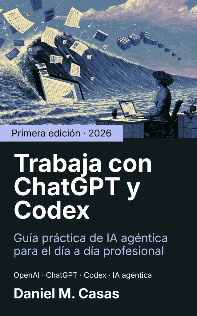 Portada del libro Trabaja con ChatGPT y Codex, de Dani M. Casas